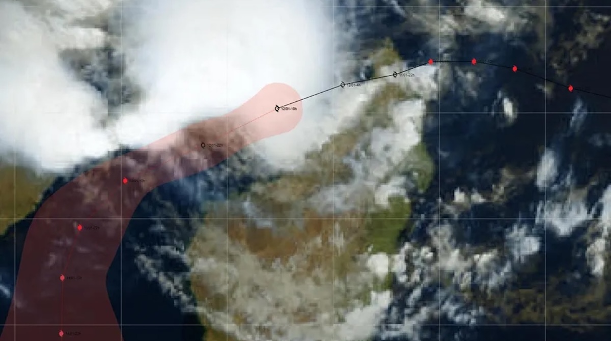 Dikeledi a traversé la pointe nord de Madagascar cette nuit • ©Météo France Océan Indien